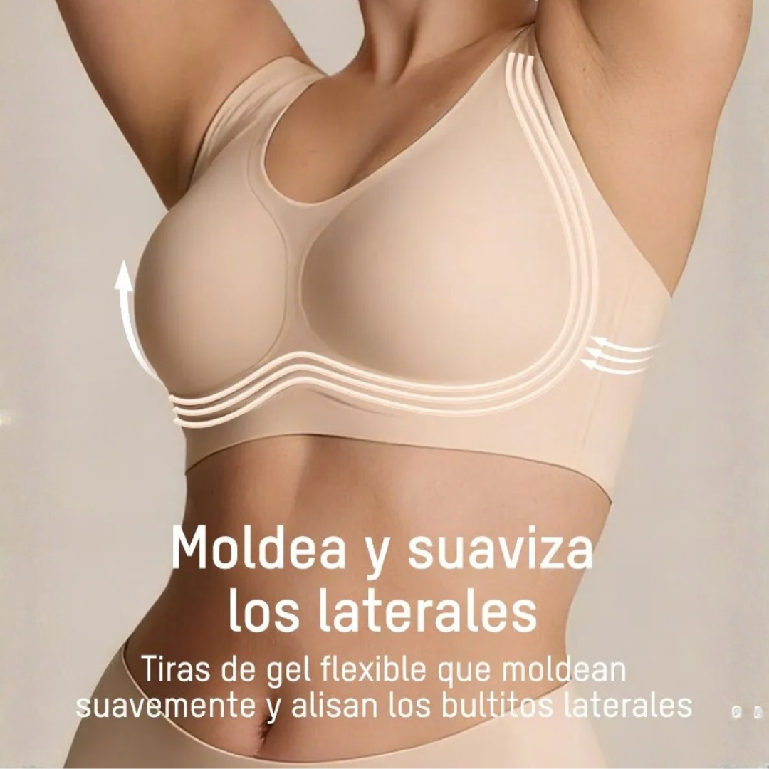 Combo X2 Sujetadores Inalámbricos de Gelatina con Soporte Sin Costuras
